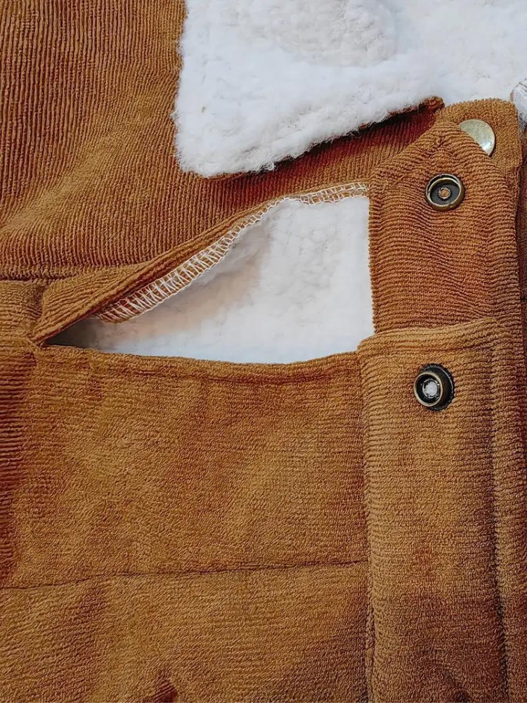 WW | Fleecegefütterte Winterjacke aus Cord für Frauen