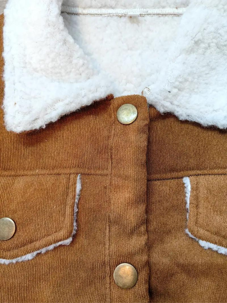 WW | Fleecegefütterte Winterjacke aus Cord für Frauen