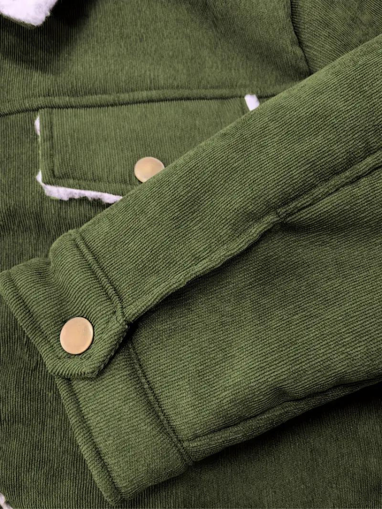 WW | Fleecegefütterte Winterjacke aus Cord für Frauen