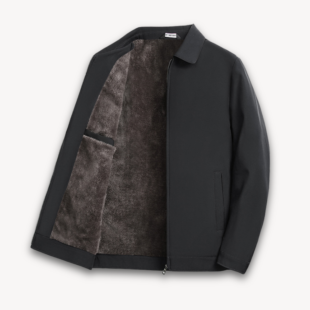 WW | Herren-Winterjacke aus Wollmischung - Pelzgefütterte, warme Oberbekleidung