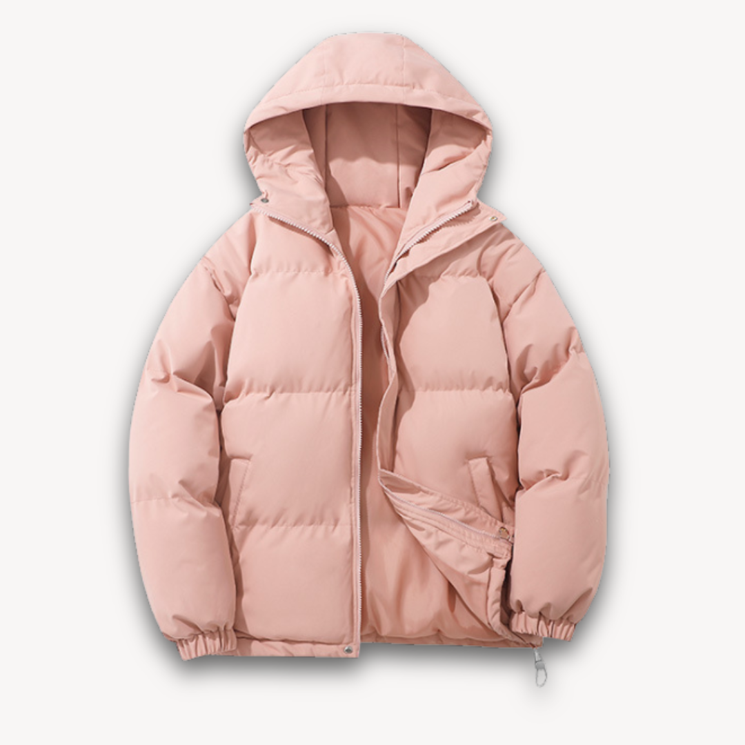 WW | Pufferjacke mit Kapuze für Herren - Warme Winteroberbekleidung für Erwachsene - Leichtes Polyester