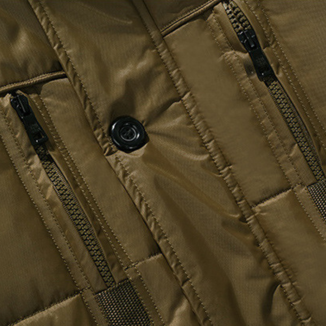 WW | Wasserdichte Winterjacke für Herren - Kapuze aus Kunstpelz