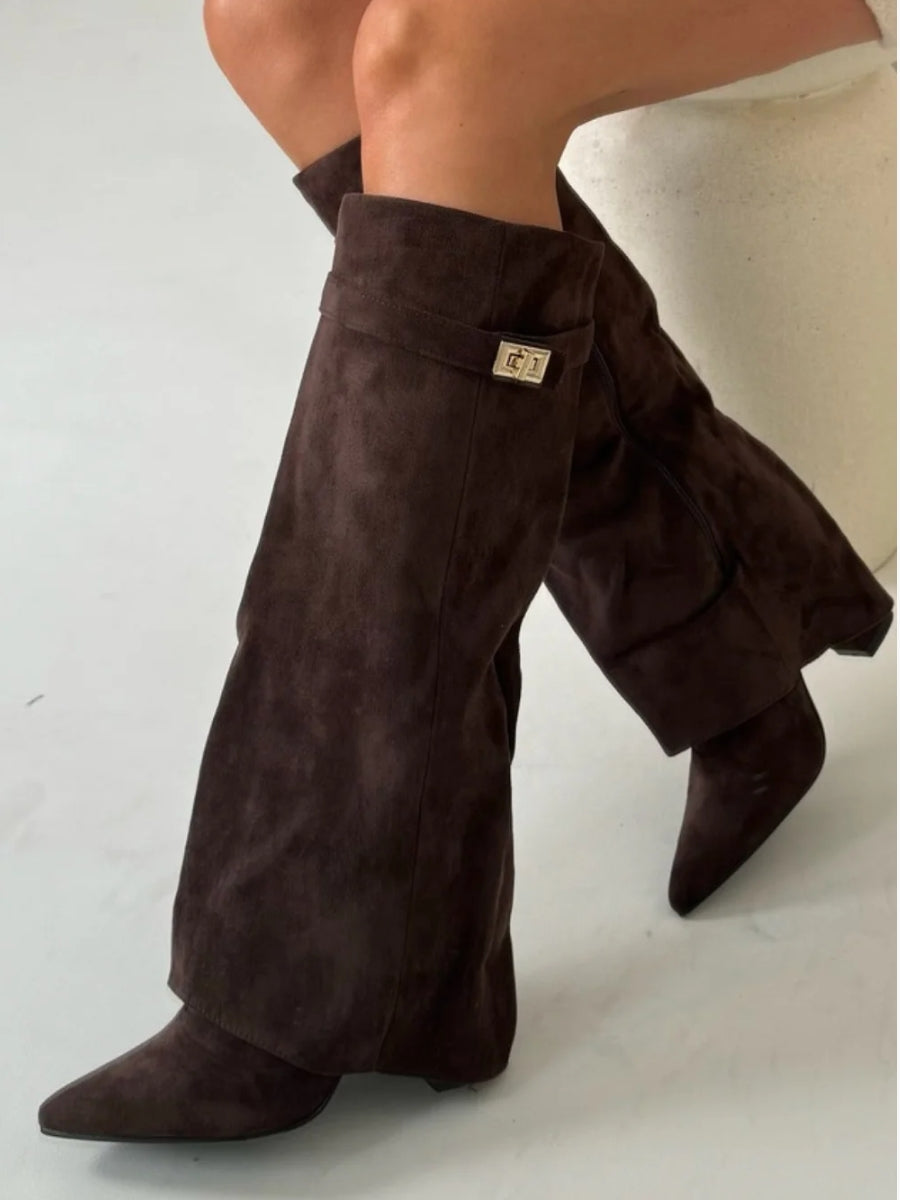 WW | Stylische Damenkniehohe Stiefel - Elegant, Modern und Bequem