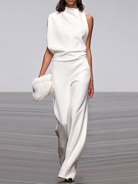 WW | One Shoulder Jumpsuit Mit Weiten Beinen