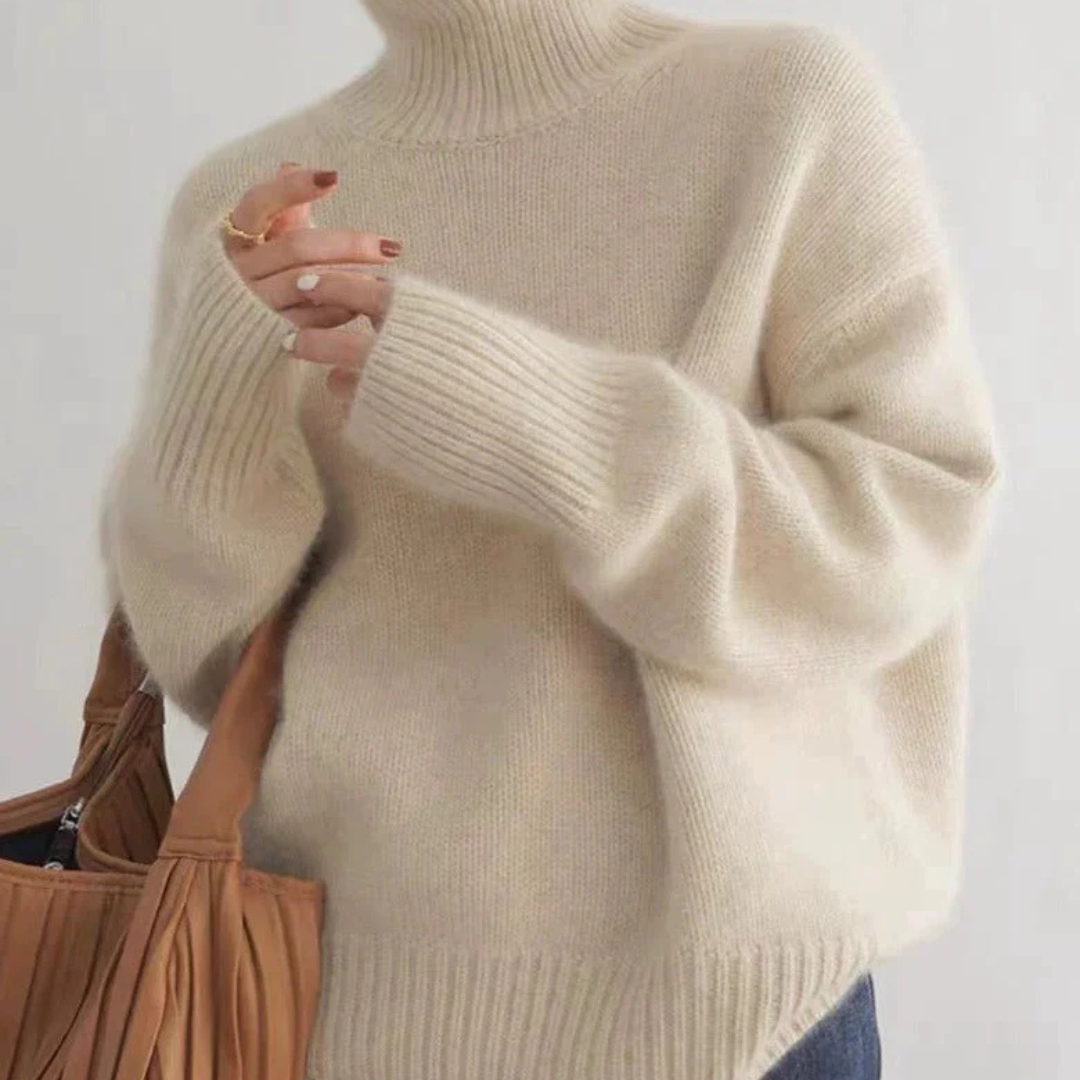 WW | Luxurious Women's Cashmere Turtleneck Sweater