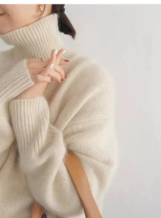 WW | Luxuriöser Kaschmir Rollkragenpullover für Damen