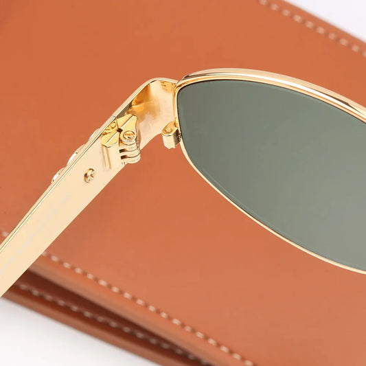 WW | Ovale Sonnenbrille Für Damen Einfach & Elegant
