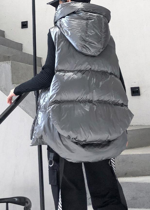 WW | lässige Jacken & Mäntel ärmellose Wintermäntel Silber dicke Winter Frauen Parka