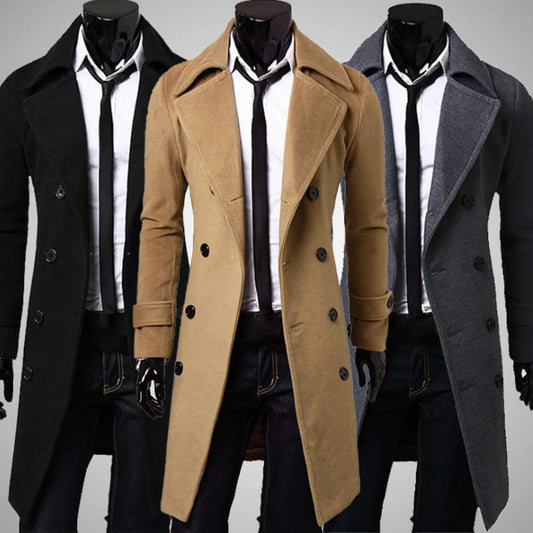 WW | Trenchcoat Winddichte Jacke mit doppelter Knopfreihe