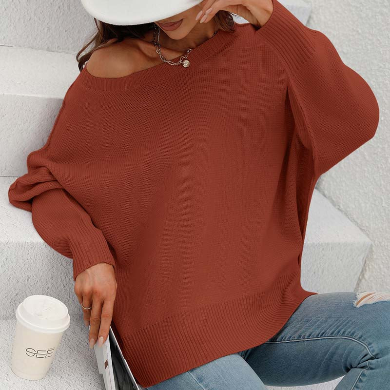 WW | Eleganter Pullover mit Einfarbigem Strickmuster