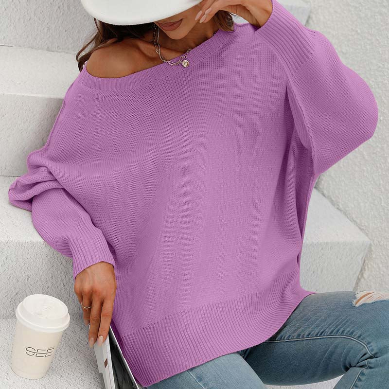 WW | Eleganter Pullover mit Einfarbigem Strickmuster