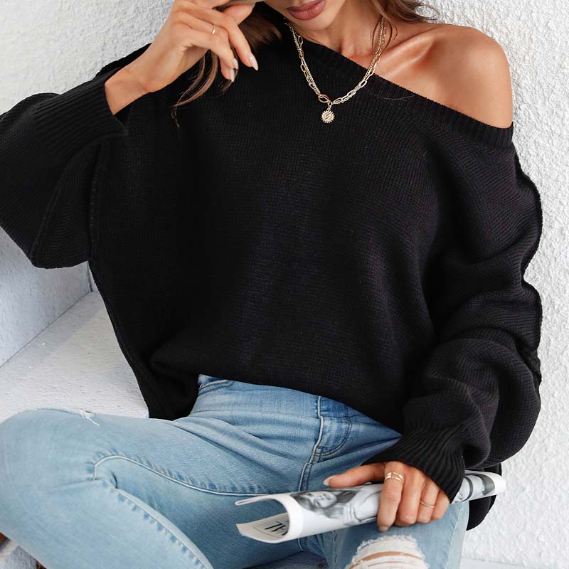WW | Eleganter Pullover mit Einfarbigem Strickmuster