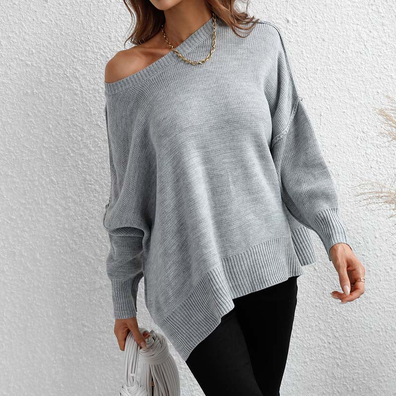 WW | Eleganter Pullover mit Einfarbigem Strickmuster