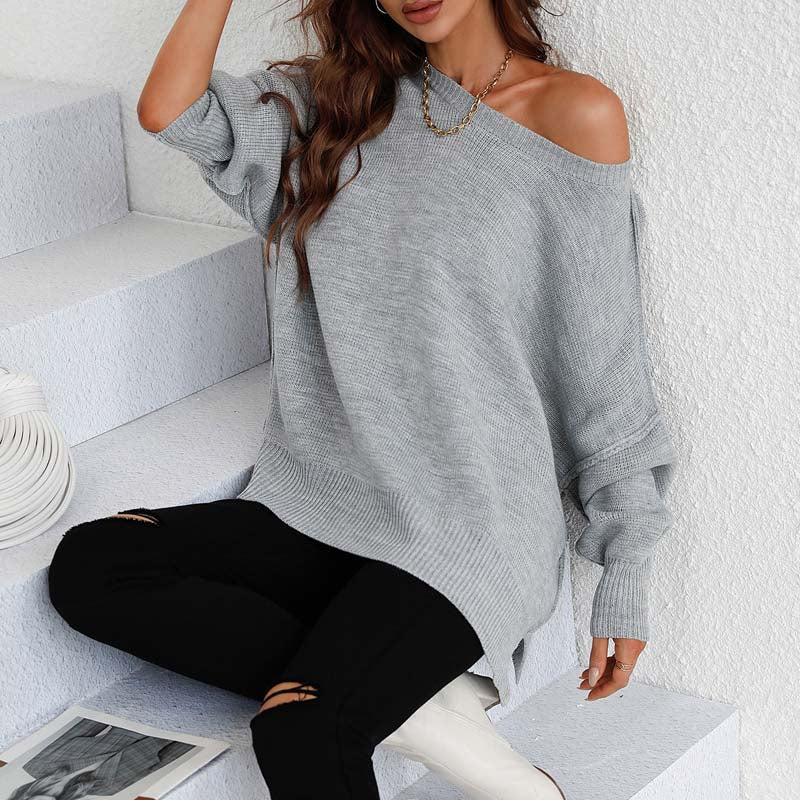 WW | Eleganter Pullover mit Einfarbigem Strickmuster