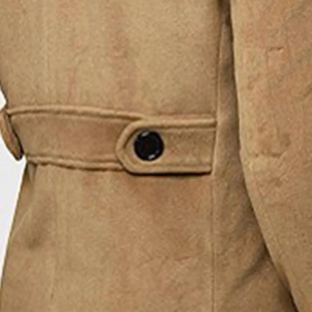 WW | Trench Coat Windproof Jacket with Double Breasting