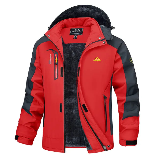 WW | warme und dicke Winterjacke mit Fell für Männer - Perfekt für Outdoor-Aktivitäten