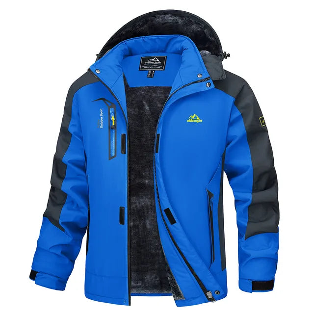 WW | warme und dicke Winterjacke mit Fell für Männer - Perfekt für Outdoor-Aktivitäten