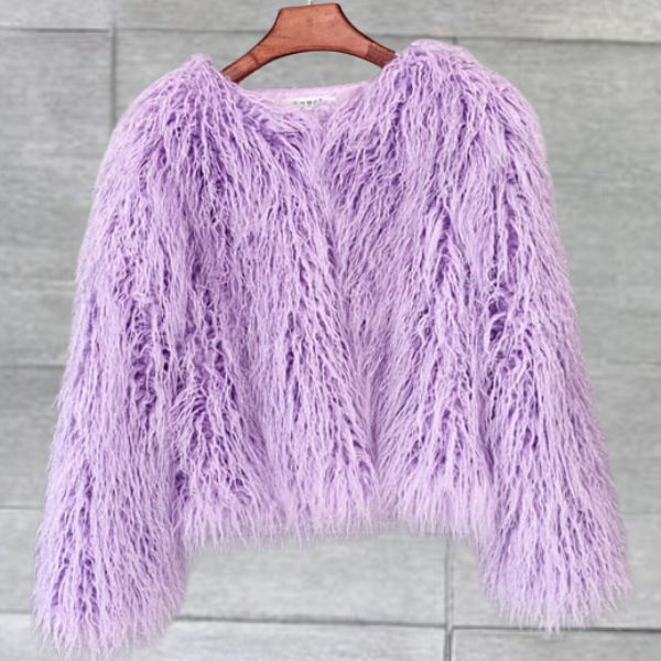 WW | Elegant Fox Leather Coat for Women