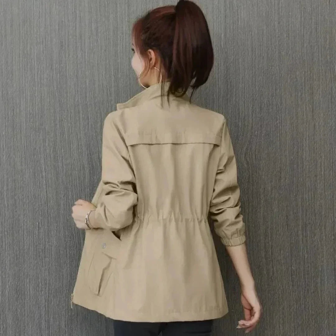 WW | Emma Women's Elegant Beige Winter Trench Coat