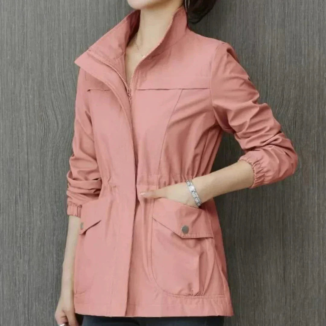 WW | Emma Women's Elegant Beige Winter Trench Coat