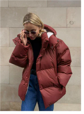 WW | Damen Kurze Jacke mit Kapuze