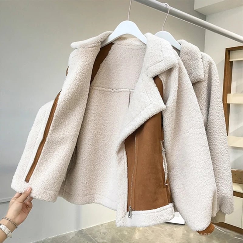 WW | Sherpa-lined Jacket - Color-block Design - Cozy & Stylish - Winter Essential