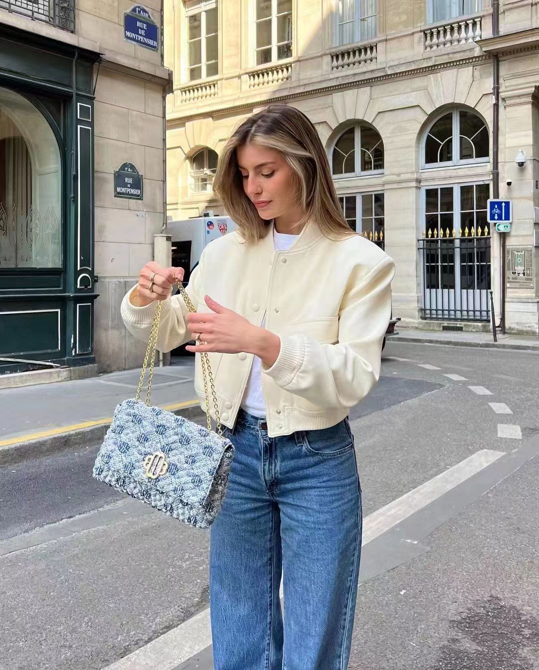 WW | Bomberjacke - Minimalistisches Design - Leichte Schicht - Streetwear-Essential