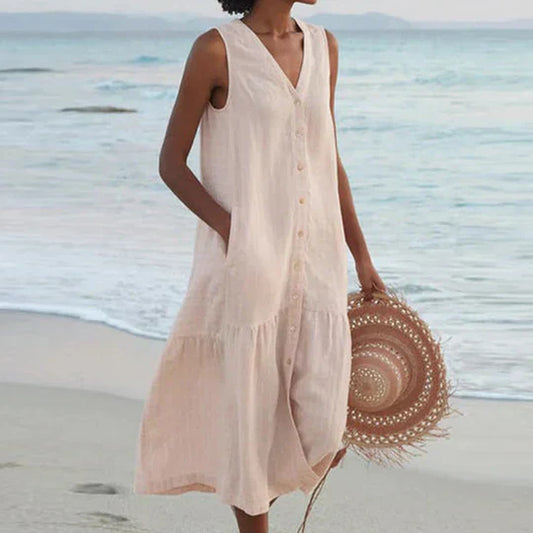 WW | Soft Pink Linen Dress