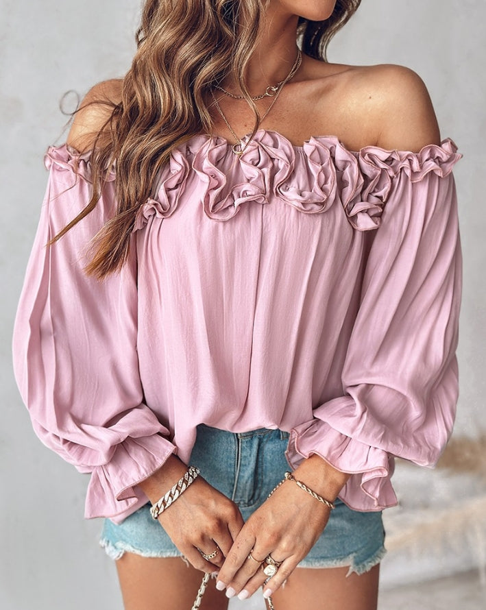 WW | Off-the-Shoulder Blouse with Ruffles