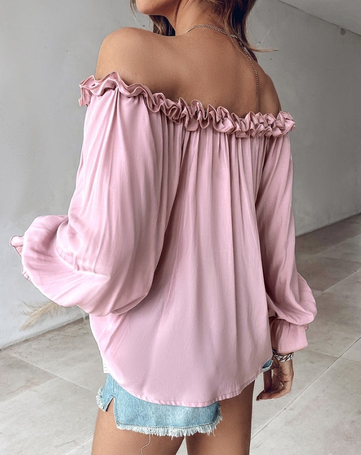 WW | Off-the-Shoulder Blouse with Ruffles