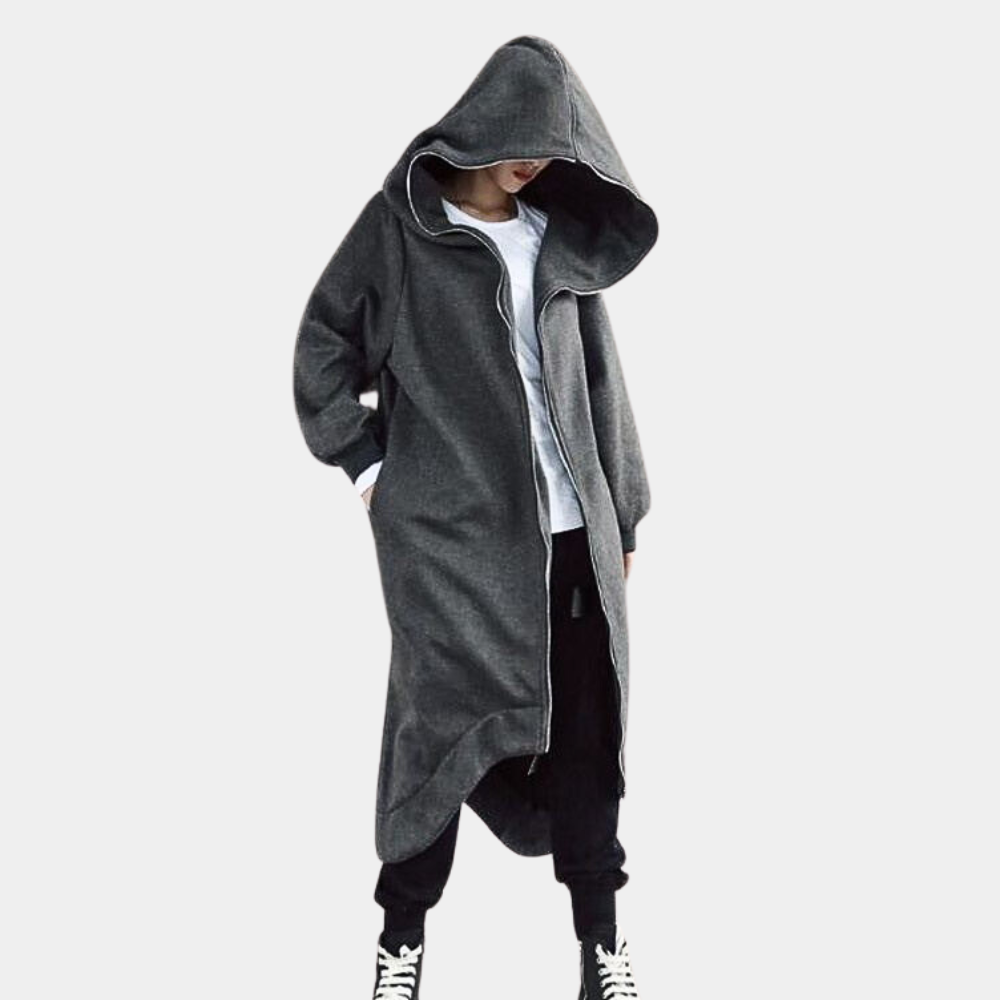 WW | Women's Long Hooded Zip-Up Jacket