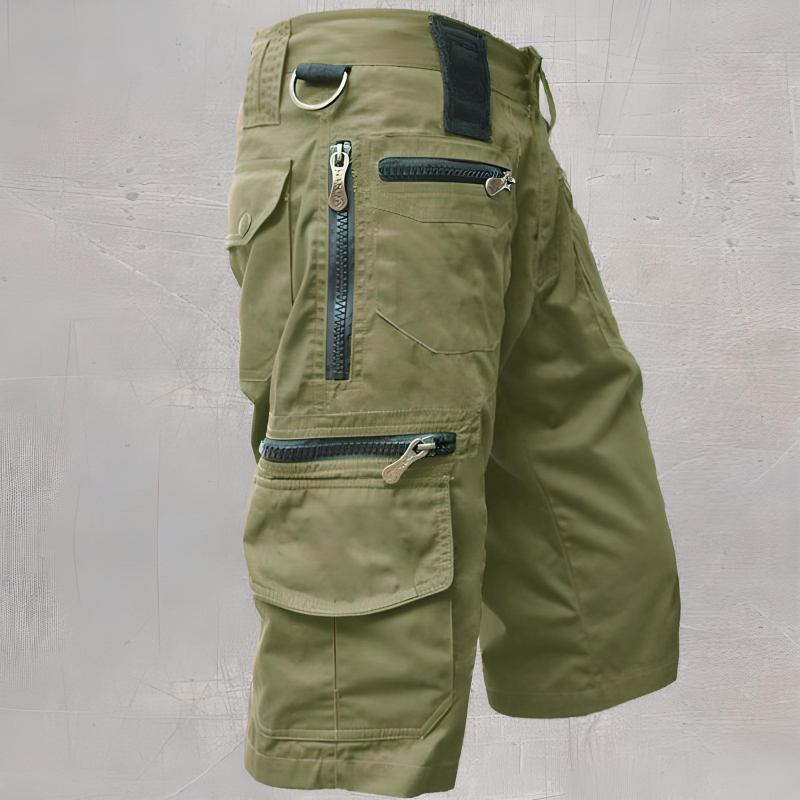 WW | Stylische Outdoor Cargoshorts Mit Reißverschlusstaschen Für Herren