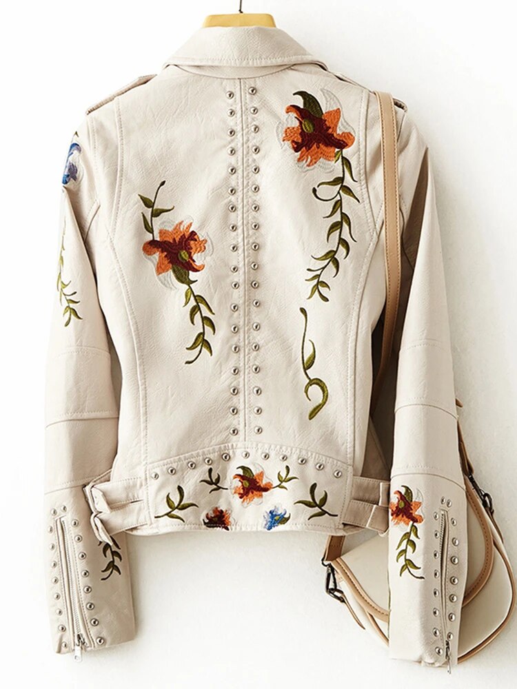 WW | Leather Biker Jacket Cool with a Sweet Touch