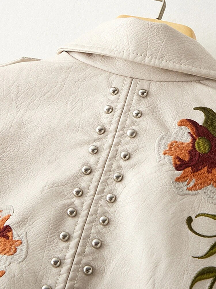 WW | Leather Biker Jacket Cool with a Sweet Touch