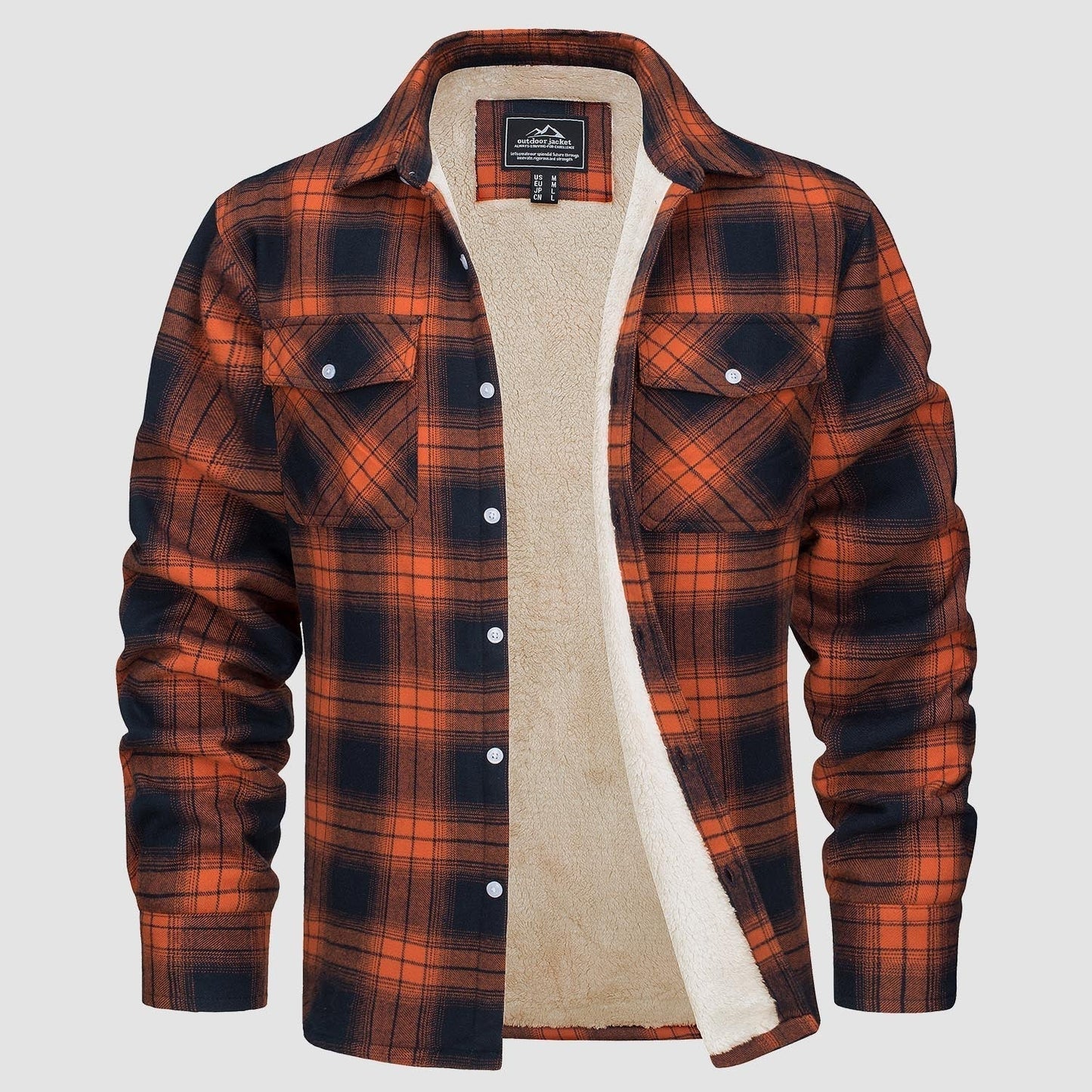 WW | Fleecegefütterte Karobluse Jacke