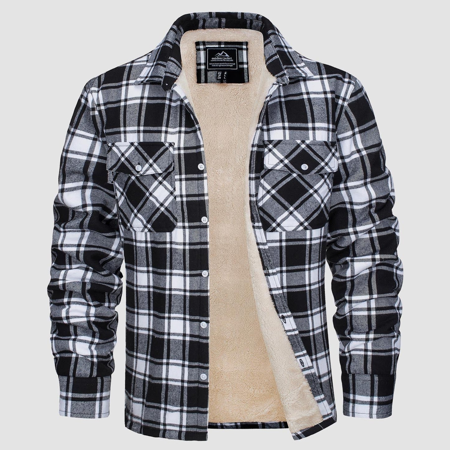 WW | Fleecegefütterte Karobluse Jacke