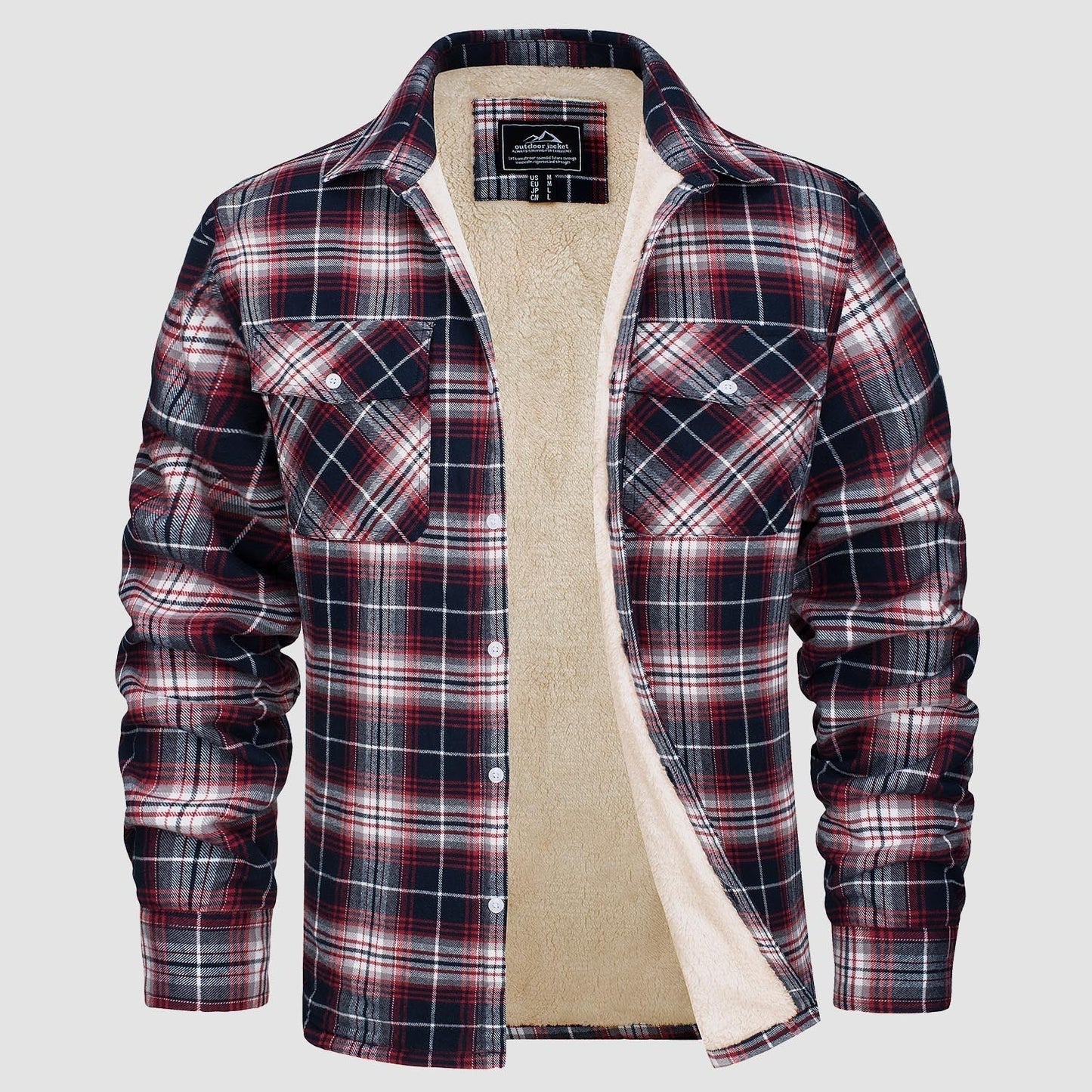 WW | Fleecegefütterte Karobluse Jacke