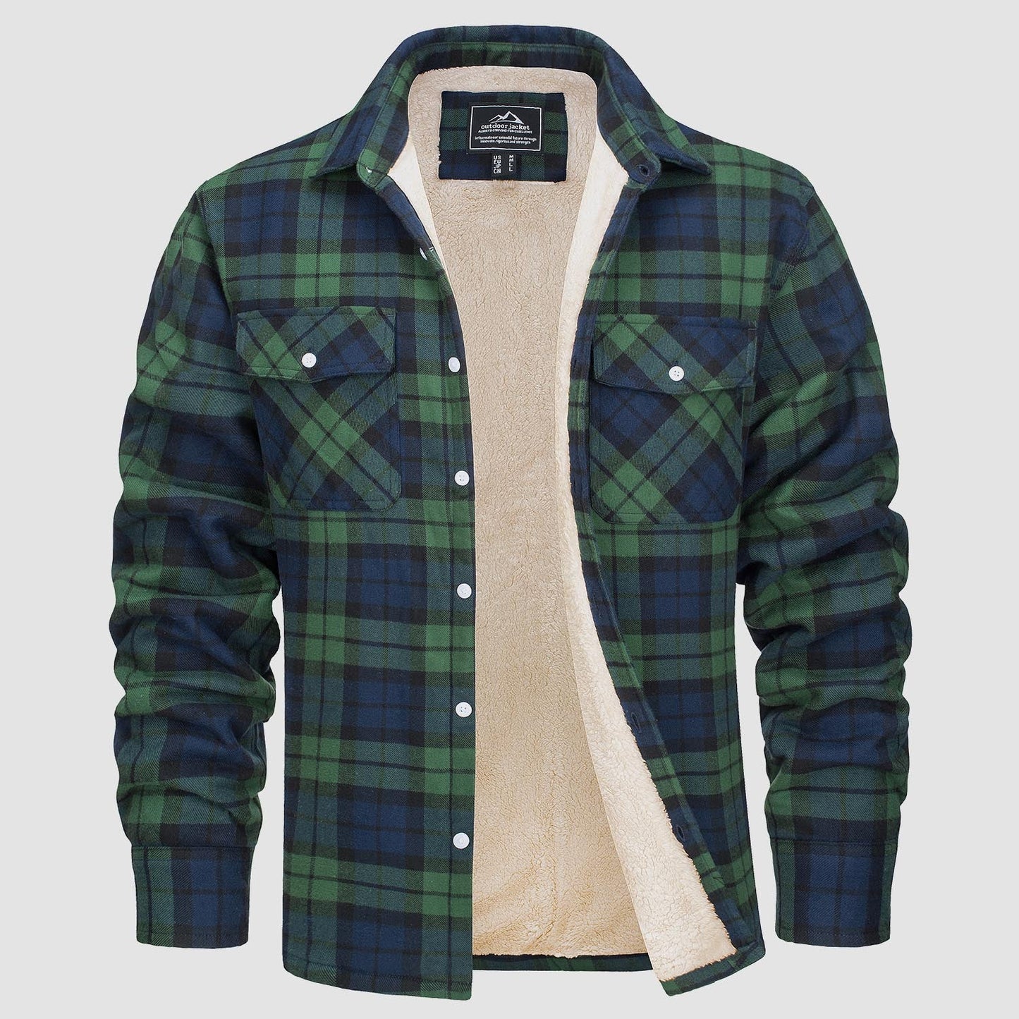 WW | Fleecegefütterte Karobluse Jacke