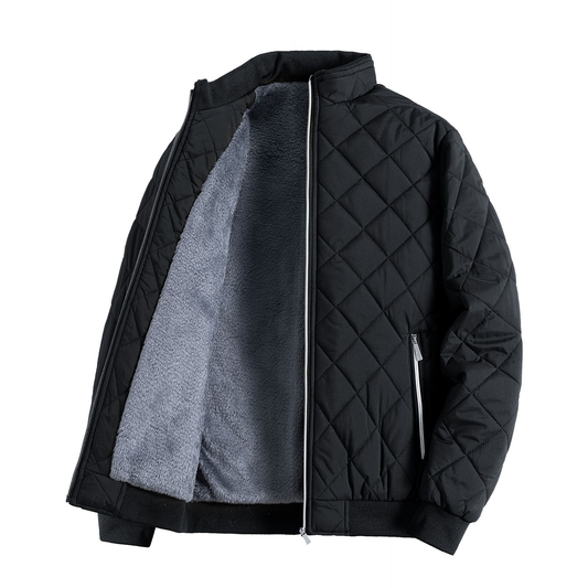WW | Stylische Herren Freizeit Fleece Puffer Jacke für kalte Tage
