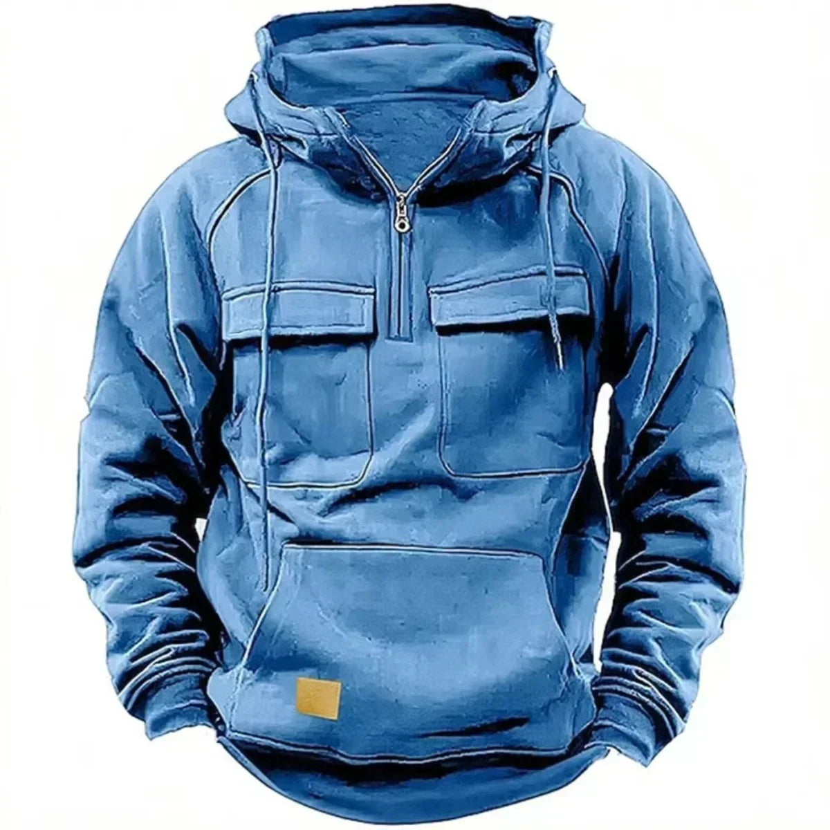 WW | Hoodie - Bequemer & warmer Pullover mit Kapuze, Reißverschluss und praktischen Taschen