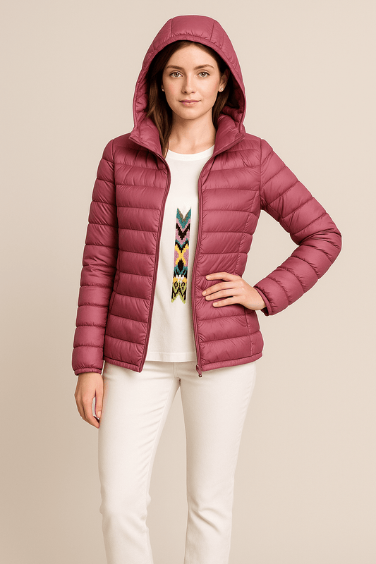 WW | Stylish Quilted Down Jacket with Hood