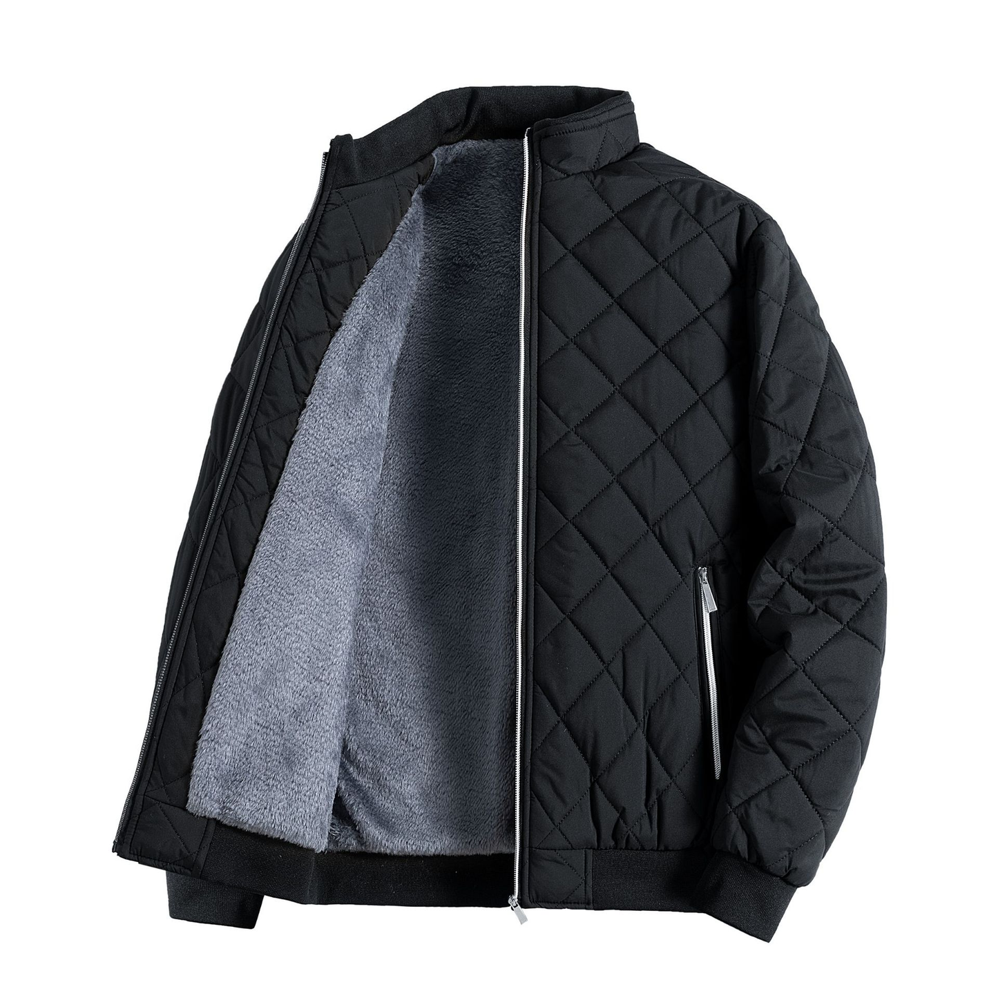 WW | Klassische Fleece Steppjacke mit Reißverschluss