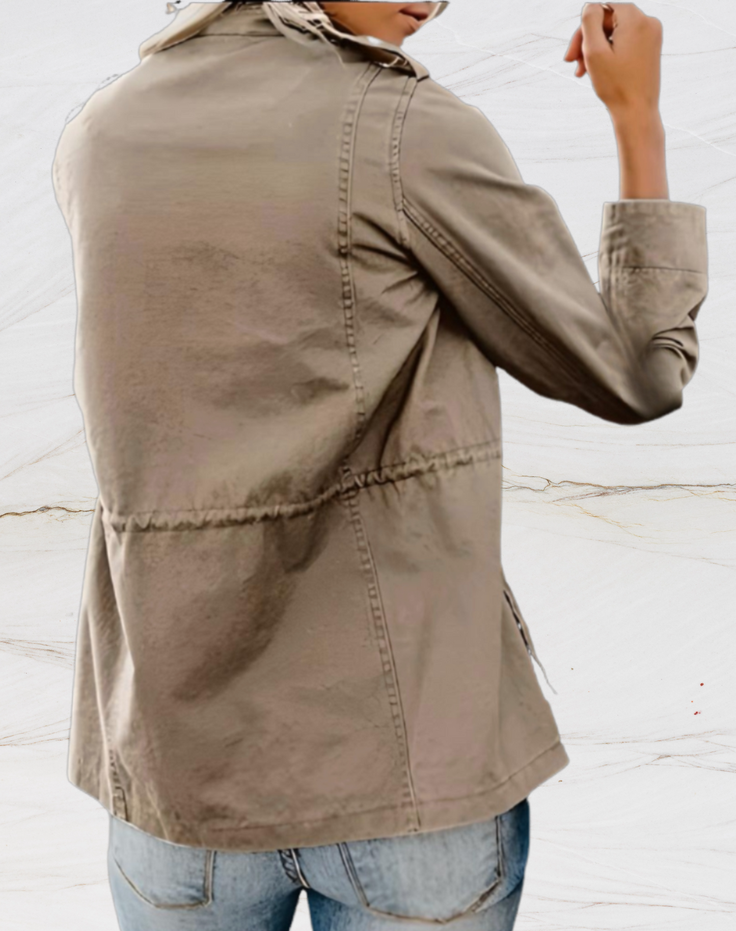 WW | Stylish Zip-Up Utility Jacket
