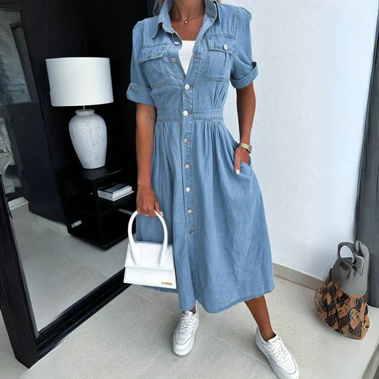 WW | Elegant Denim Dress for Women
