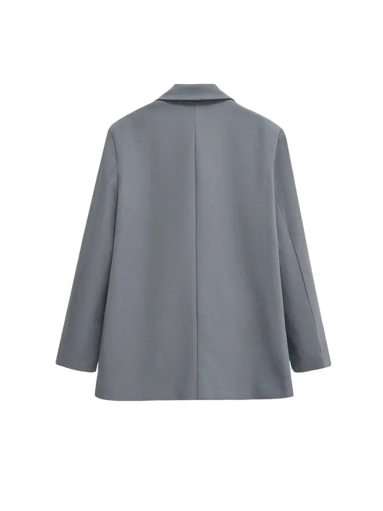 WW | Damen Blazer - Strukturiert Mit Doppelknopfverschluss