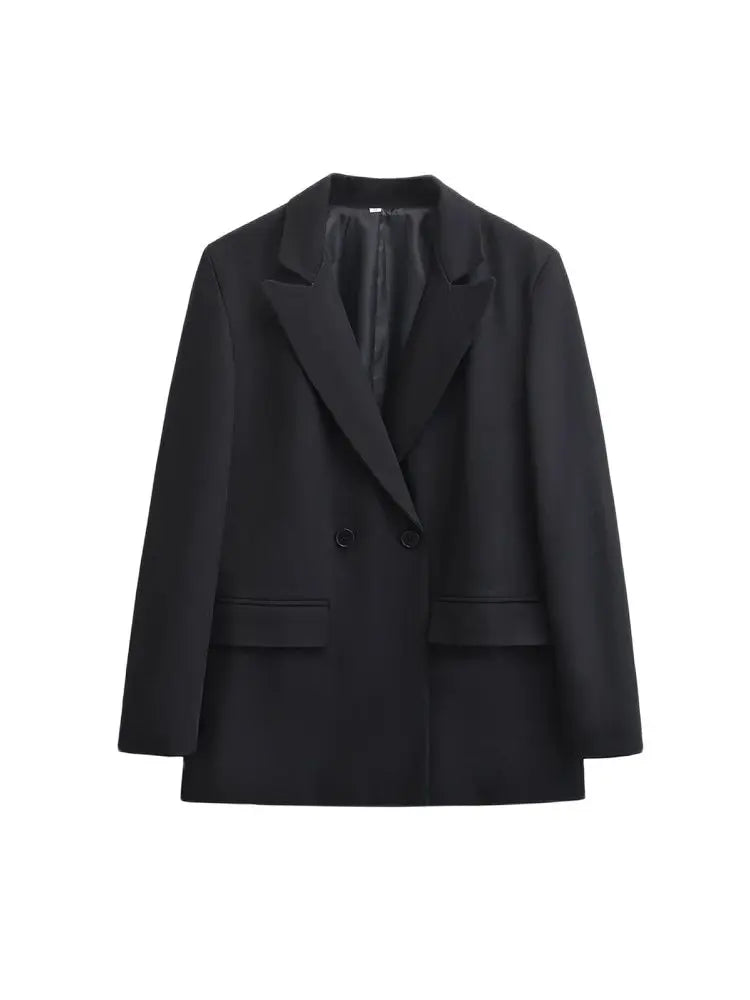 WW | Damen Blazer - Strukturiert Mit Doppelknopfverschluss