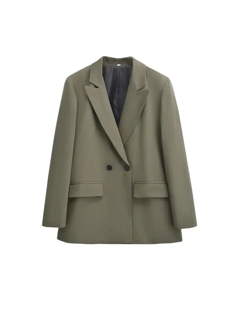 WW | Damen Blazer - Strukturiert Mit Doppelknopfverschluss