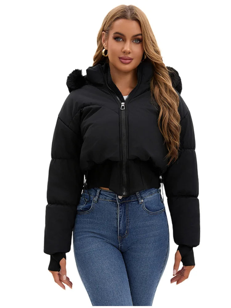 WW | Elegant Quilted Winter Jacket with Hood