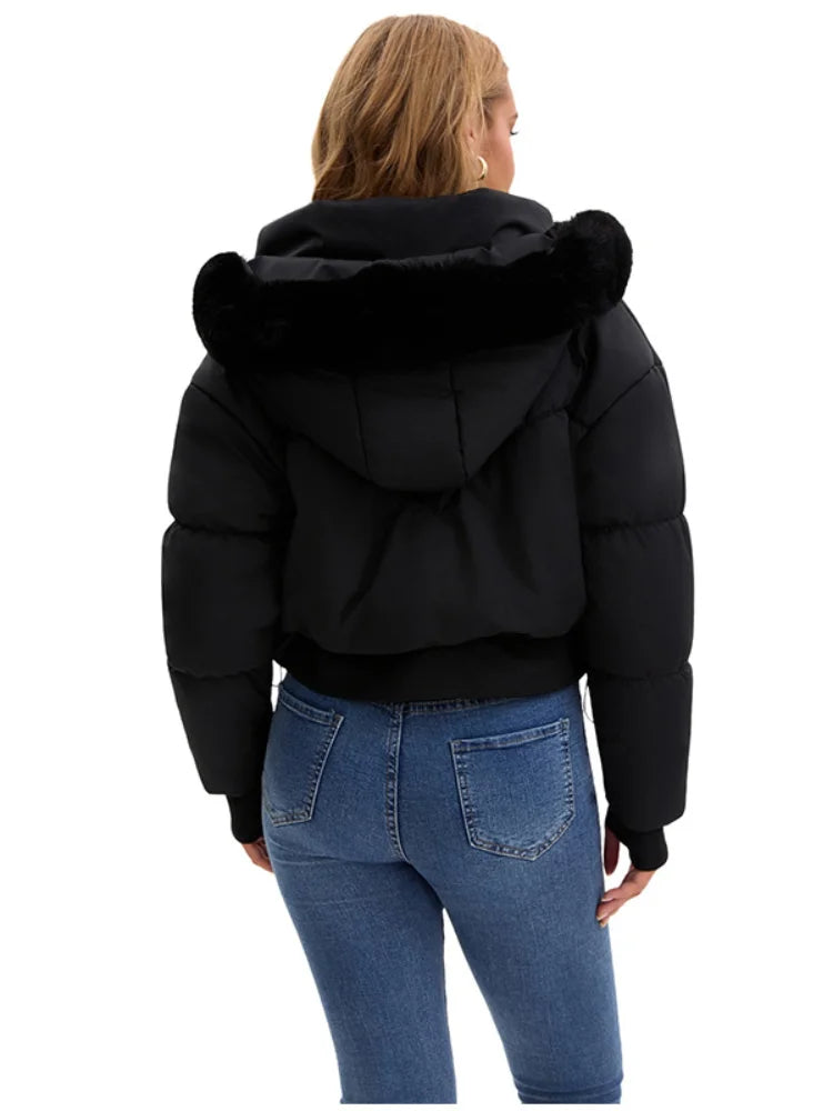WW | Elegant Quilted Winter Jacket with Hood