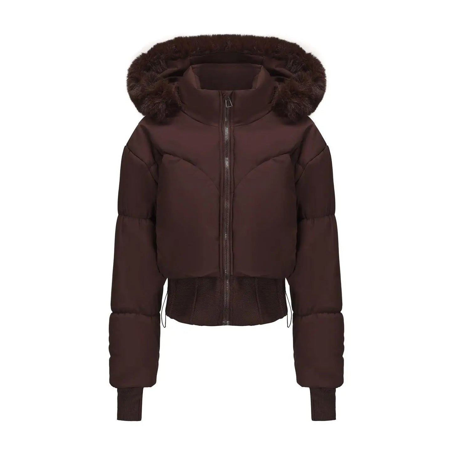 WW | Elegant Quilted Winter Jacket with Hood